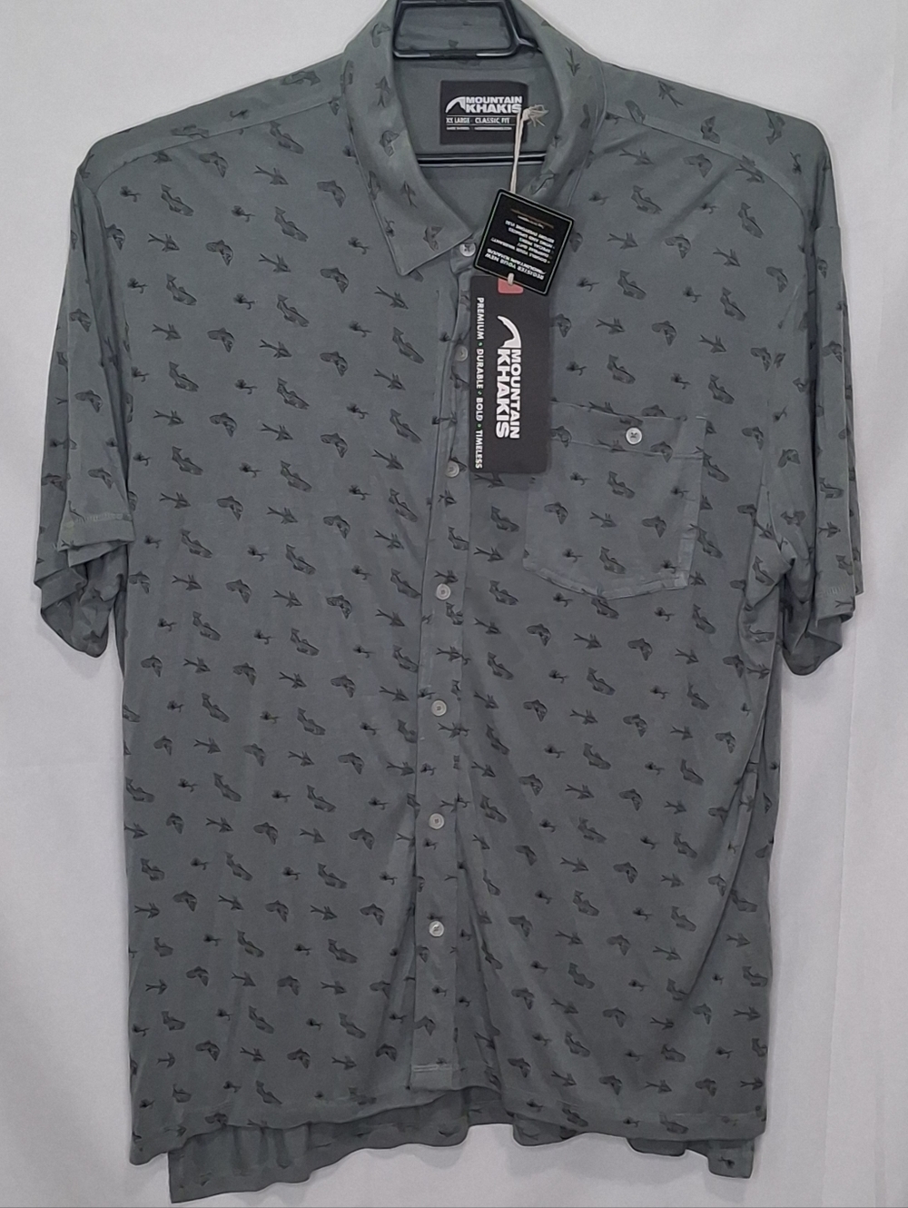 Mountain Khakis Fly Fishing Button Front Shirt XXL